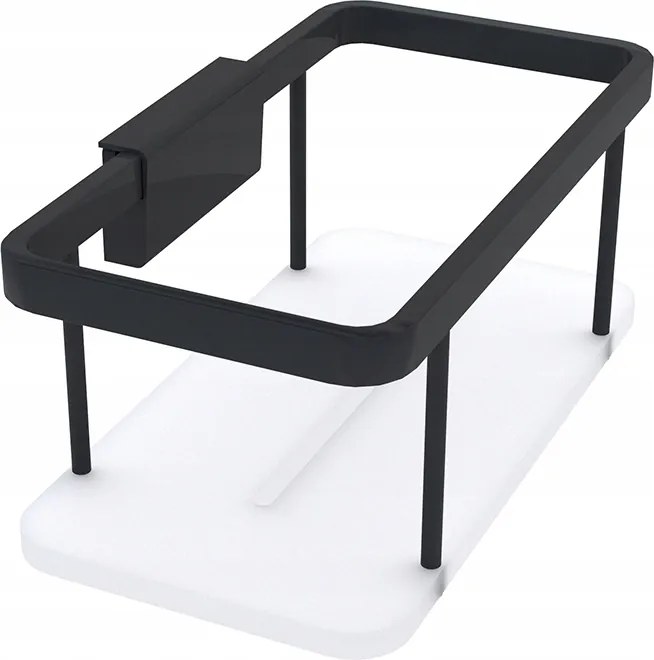 Nimco Kibo fekete zuhanypolc 20 cm szegélyléccel Ki-14015-B-90