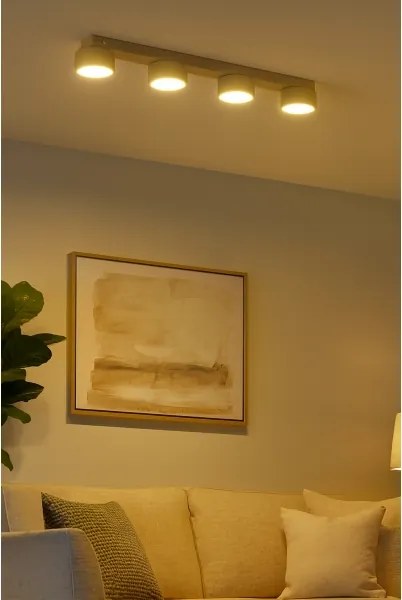 Brilagi - LED RGB dimmelhető beépíthető spotlámpa MONO 4xGX53/14W/230V Wi-Fi Tuya bézs