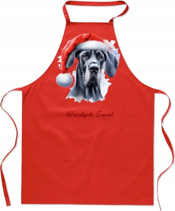 Konyhai kötény Karácsonyi Kutya Német Divatos Nyomtatás Ajándék