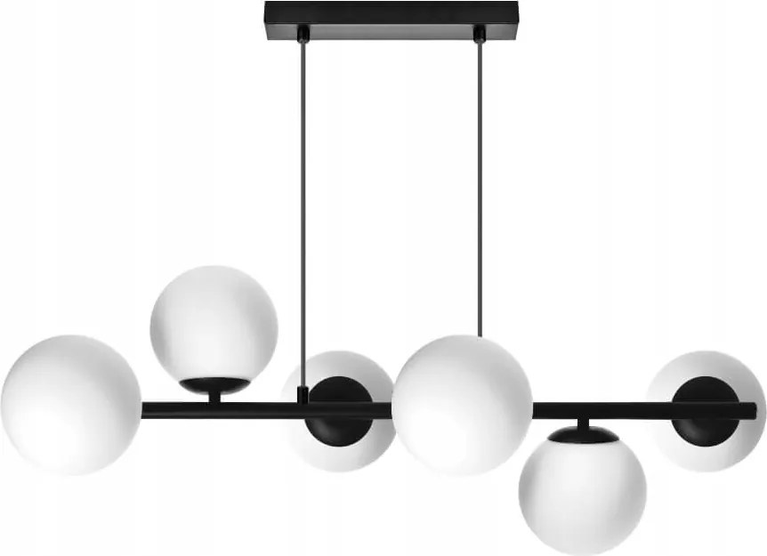 Ceres 6 Függőlámpa Modern, üveggömbök, 6xE14