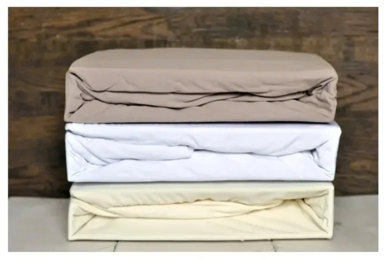 EMI mogyoróbarna szupersztreccs lepedő, 180x200-as lap