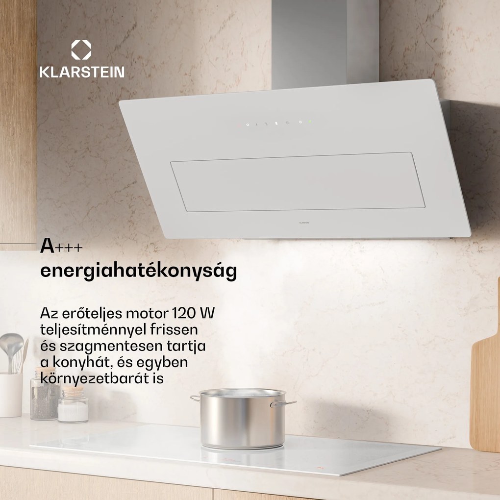 Klarstein SleekAir páraelszívó | A+++ | 717 m³/h | érintésvezérlés | LED | 90 cm