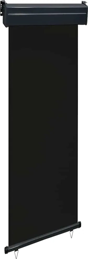 vidaXL fekete erkély oldalnapellenző 65 x 250 cm
