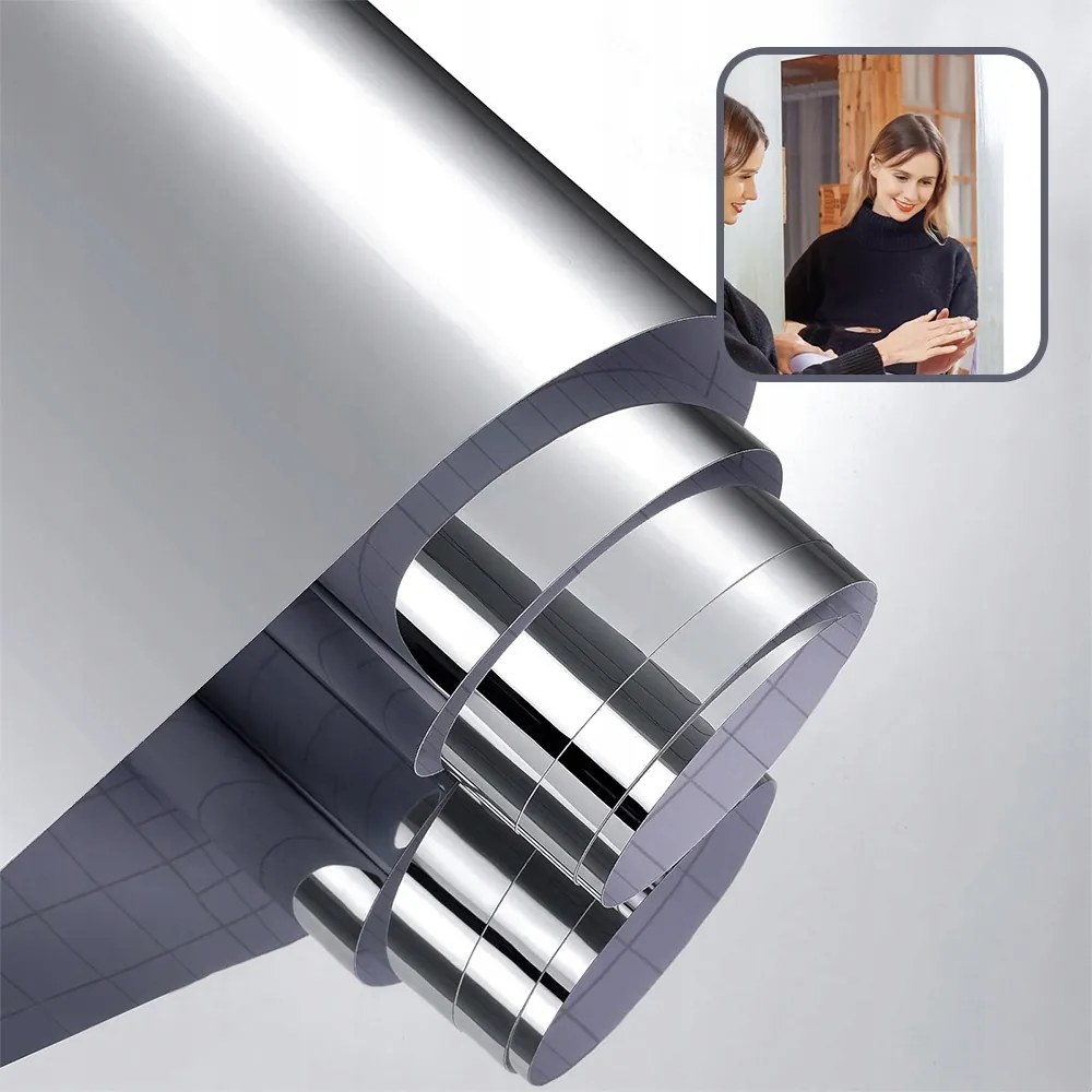 Öntapadós Tükör Matricák Tükör Öntapadós Ragasztott Panelek Szett