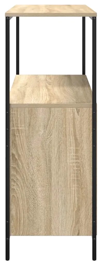 tölgy színű fürdőszobaszekrény polcokkal 76,5x35x95 cm