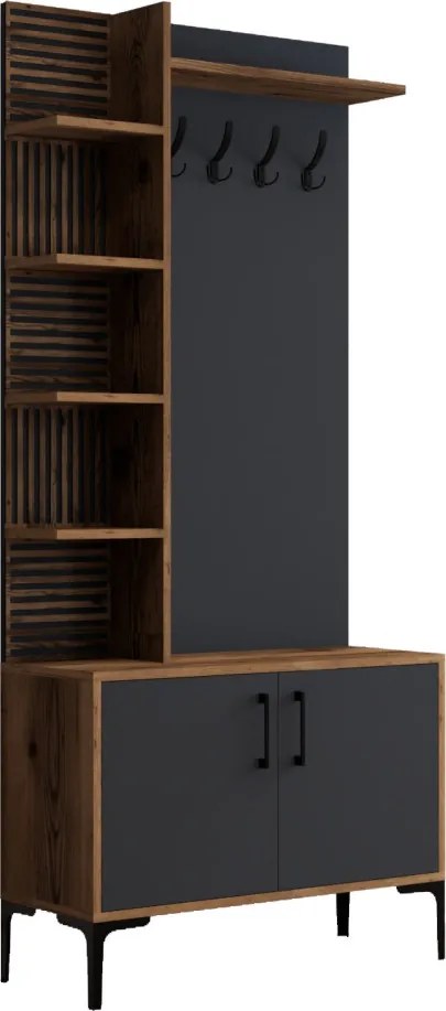 Viyana D - Walnut, Anthracite