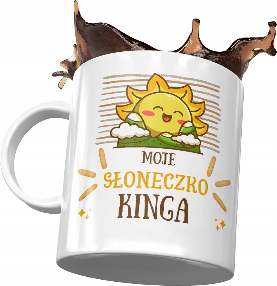 Kinga Születésnapi Bögre Névnapi Ajándék Nyomtatott Fotóval