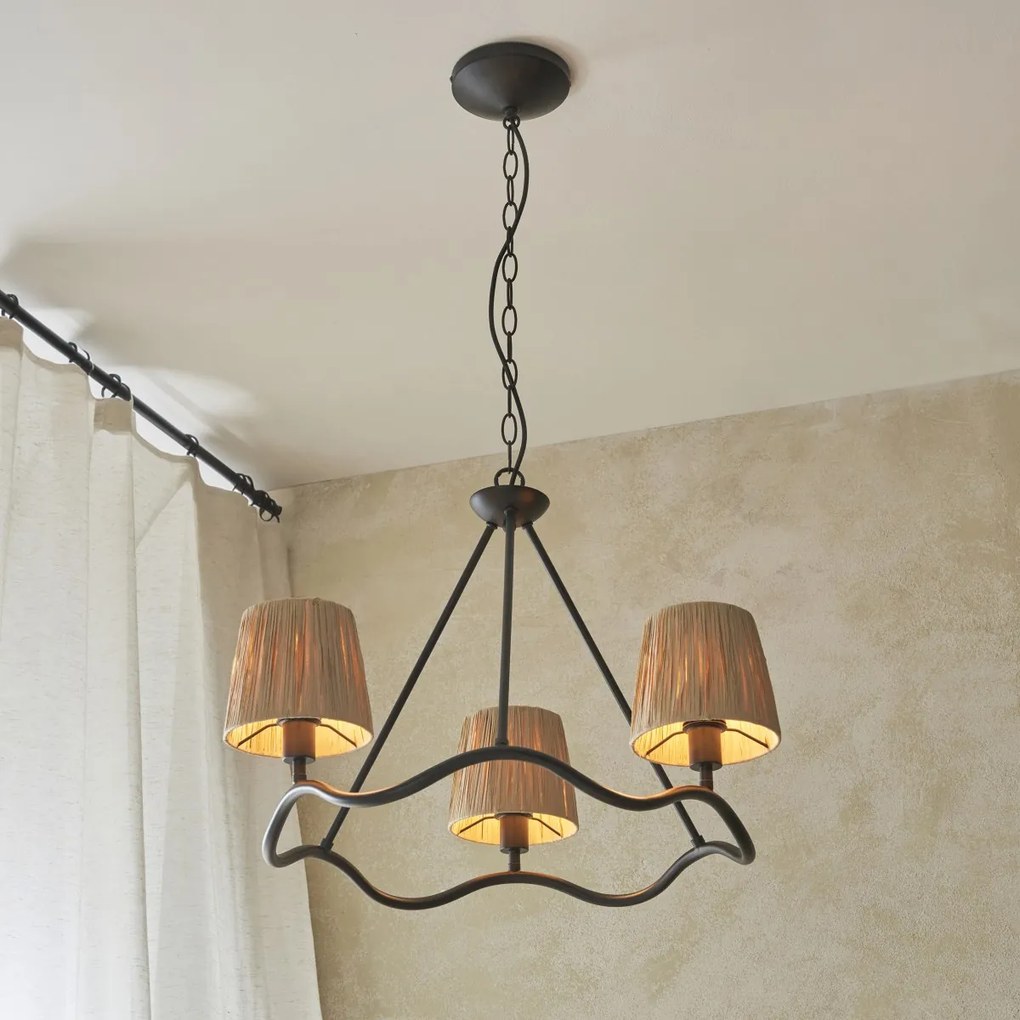 Endon glamour modern csillár wriggle fekete end114212