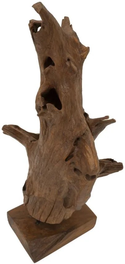 Akar szobor teak 23x27x64cm