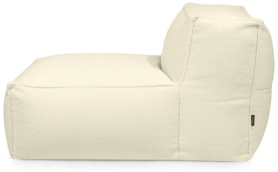 Világosszürke buklé babzsákfotel Mass Open Modul 90 – SLOWDOWN