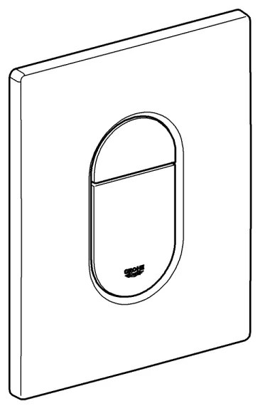 GROHE 38844SH0 - Nyomólap ARENA COSMOPOLITAN 156 × 197 mm fehér