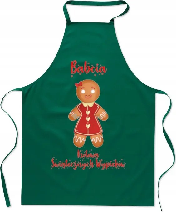 Karácsonyi konyhai kötény Nagymama a karácsonyi sütemények királynője