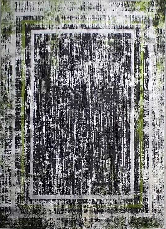 Szőnyeg 200x290 Szürke Retro Fényes Kivágott 2x3