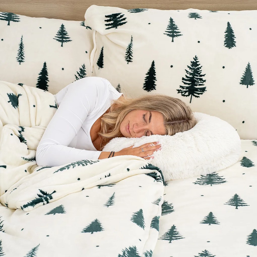 4Home Serene Forest mikroflanel ágynemű, 140 x 200 cm, 70 x 90 cm