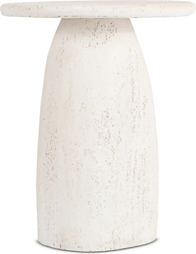 Modern dohányzóasztal REES 49 cm, krémbézs