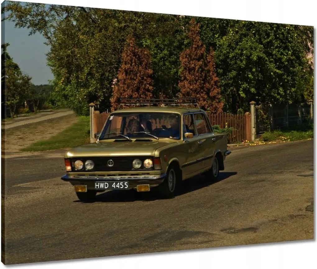 Vászonkép 80x60 Nagy Fiat 125P Lengyel