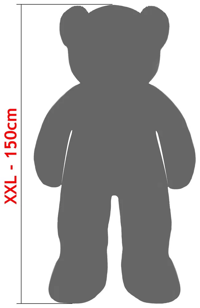 Deuba Plüss maci XXL 150 cm - barna