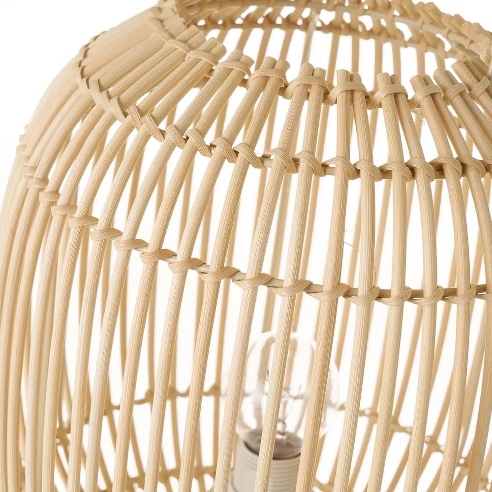 Natúr színű rattan asztali lámpa rattan búrával (magasság 30,5 cm) Natural Way – Casa Selección