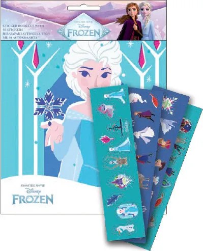 Disney Jégvarázs Elsa matricás album 50 db matricával