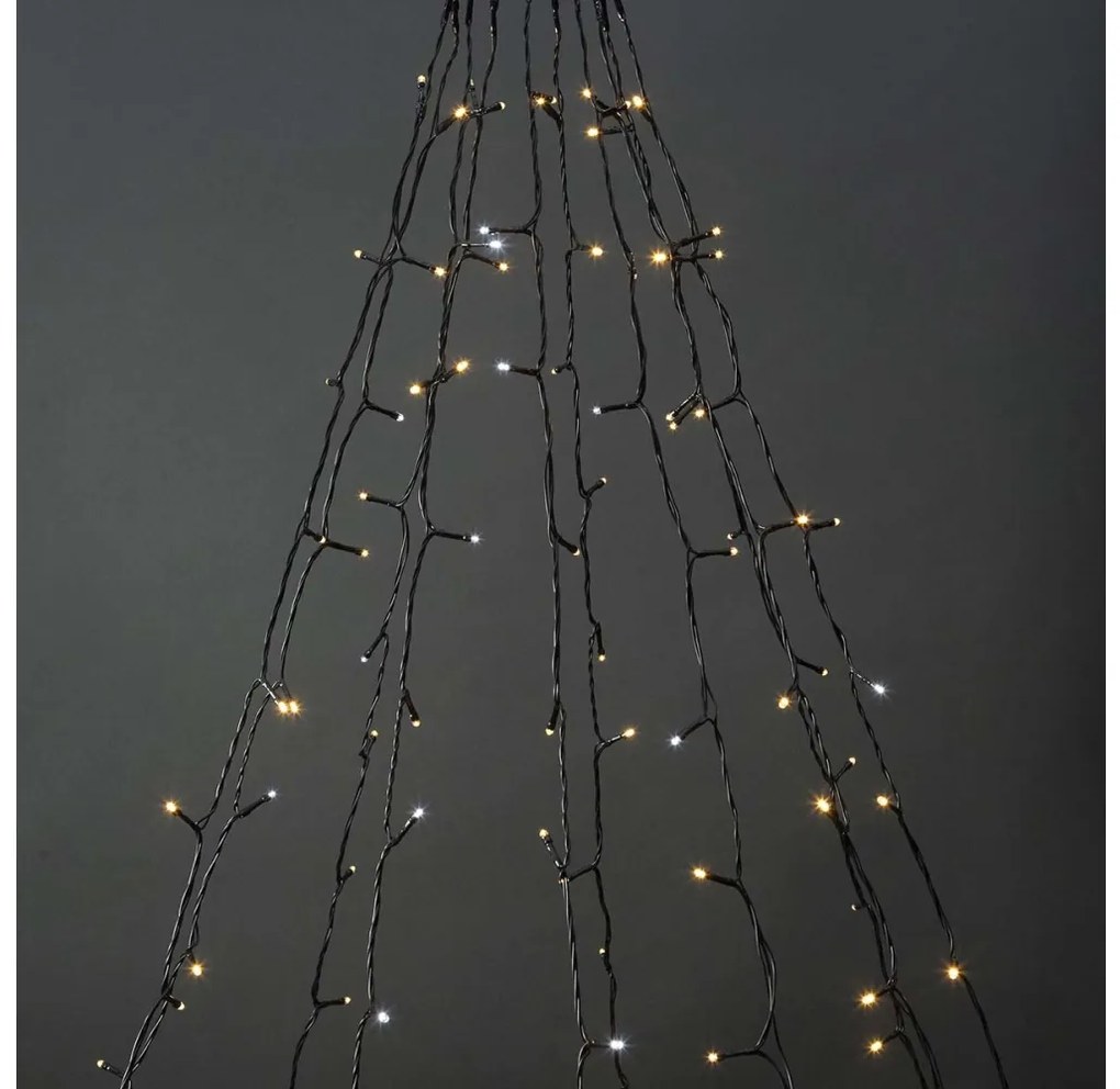 Nedis WIFILXT02W200 - LED karácsonyi függöny 200 LED, 8 funkció, 10x2m, IP65, Wi
