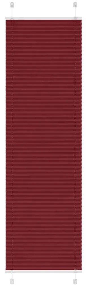 pliszírozott redőny Bordeaux piros 65x200 cm szövetszélesség