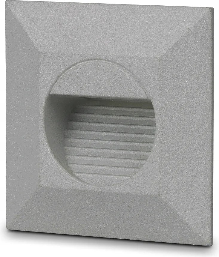 Lépcsővilágítás süllyesztett lámpatest Led lépcsőlámpa 230V IP54 2W Szürke