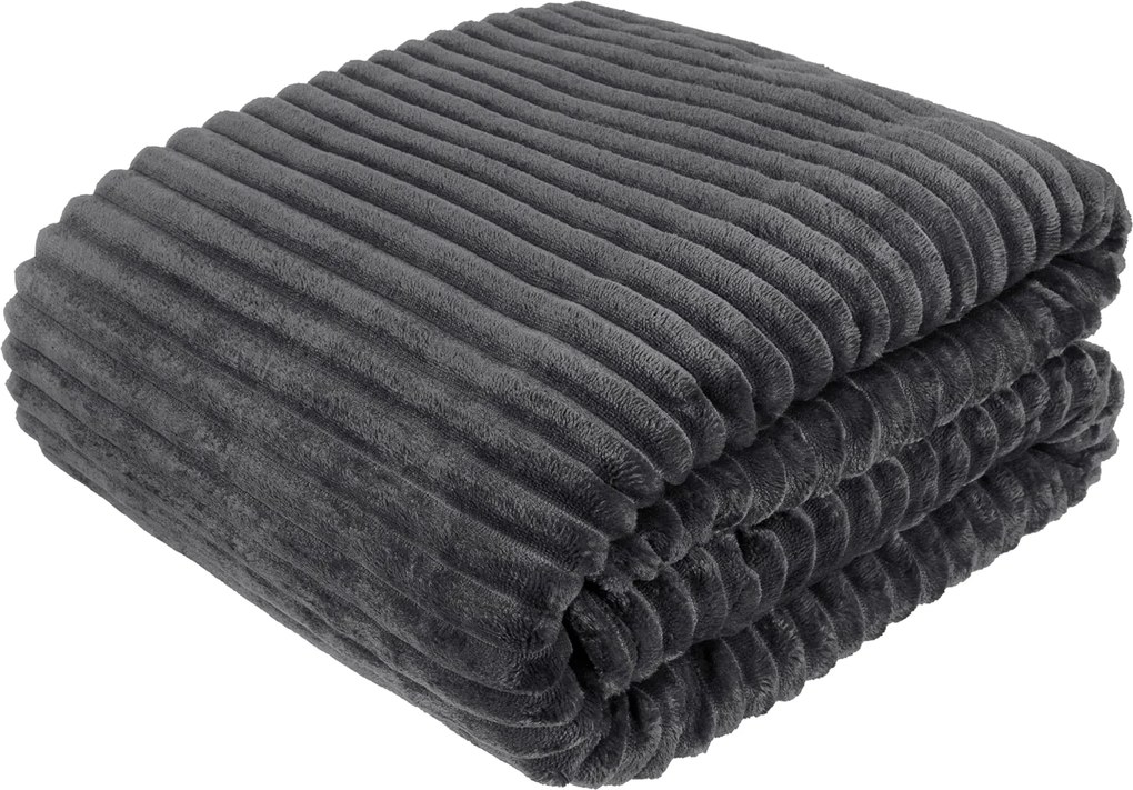 Polár takaró Hullám 220x240 szürke