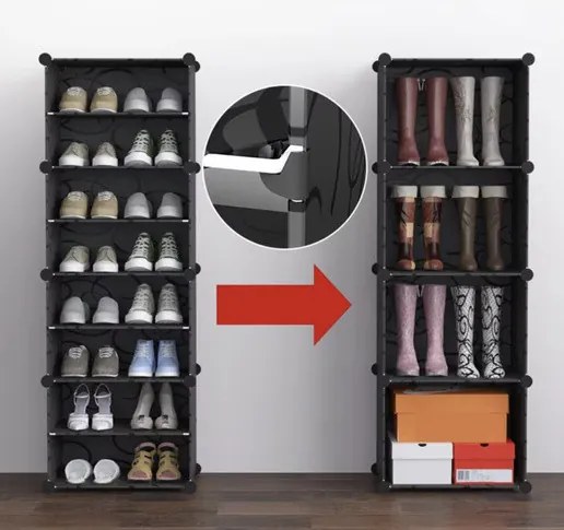 Modular shoe rack - 6 levels