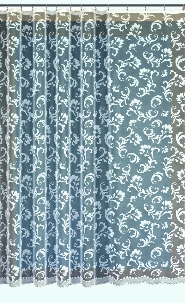 Mg Függöny jacquard 31630 Fehér 250cm 0,5m
