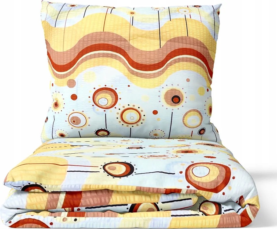 Kéreg Ágyneműhuzat 160X200 Fehér Mintás 100% pamut