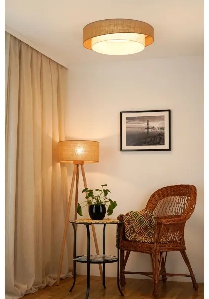 Brilagi - LED mennyezeti lámpa SHINE LED/24W/230V átm. 60 cm bézs/krém