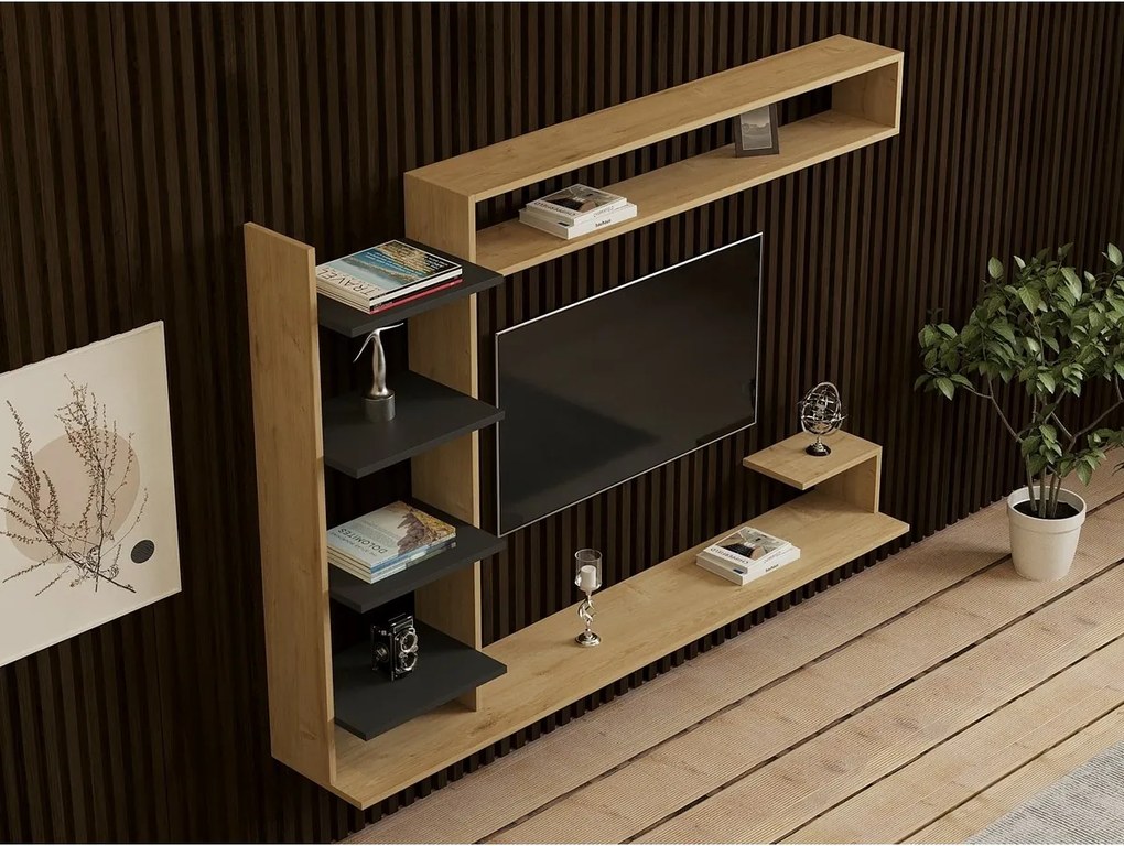 Noble Sapphire Oak and Anthracite TV-fal