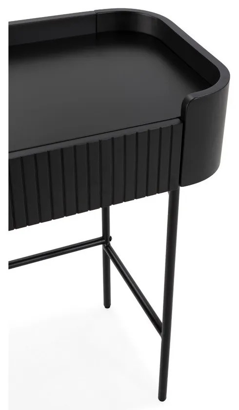 Fekete konzolasztal 40x120 cm Willa – MOME