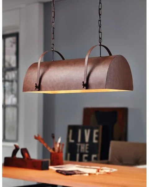 Eglo 49687 - Csillár láncon DEERHURST 2xE27/60W/230V