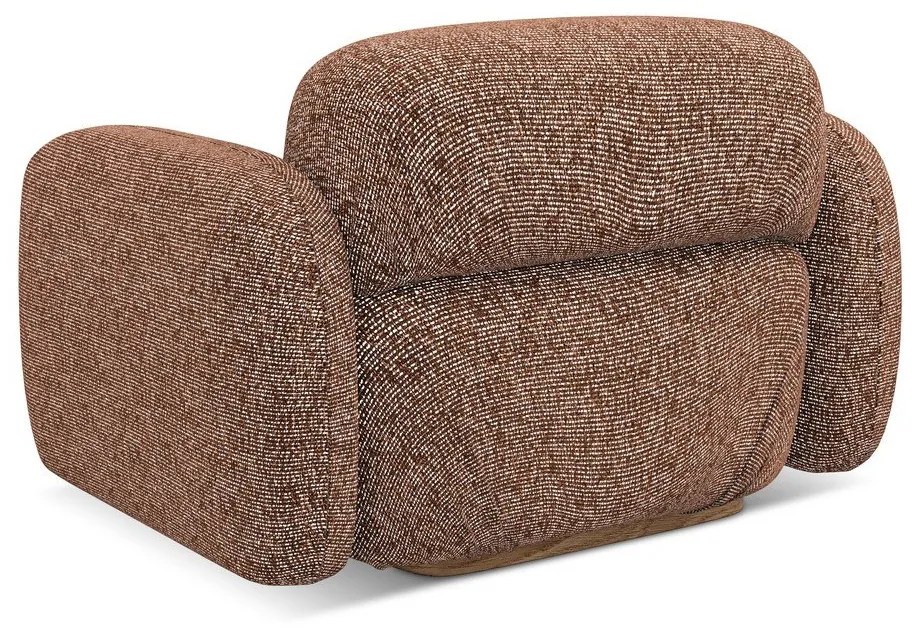 Narancssárga-barna fotel Ailani – Makamii