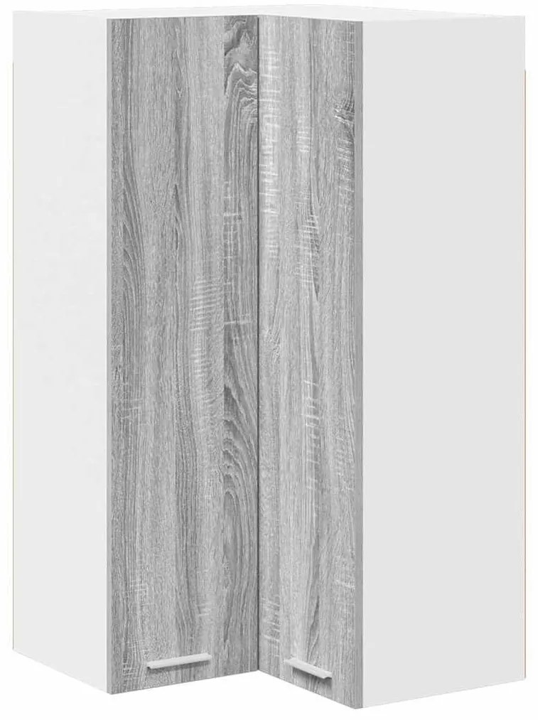 Függő szekrény Riga Szürke Sonoma és fehér 57 x 57 x 100 cm