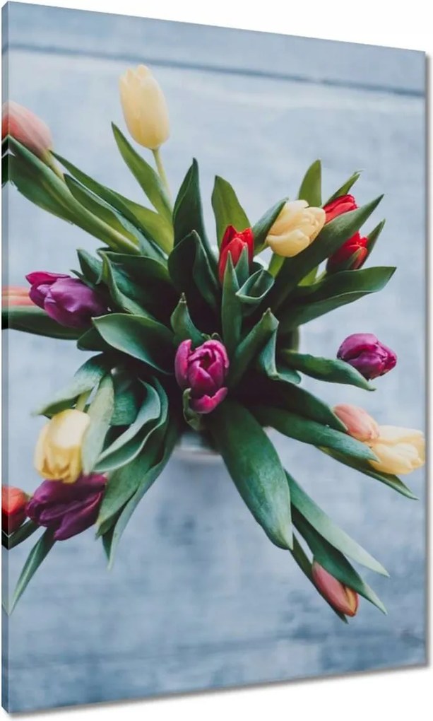 Vászonkép 70x100 Tulipánok Virágcsokor