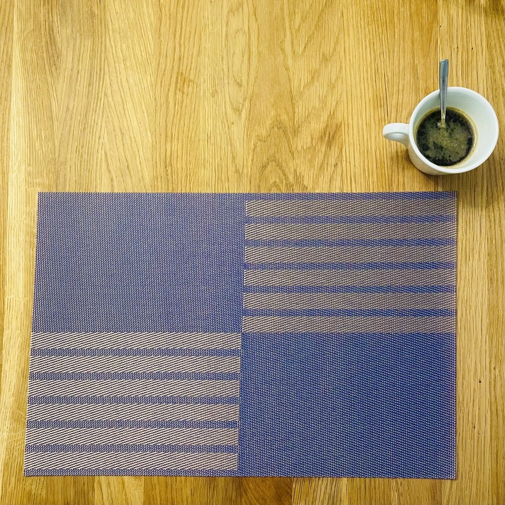 Deluxe szőnyeg a tányér alatt Kendrick kék 35x45cm TiaHome