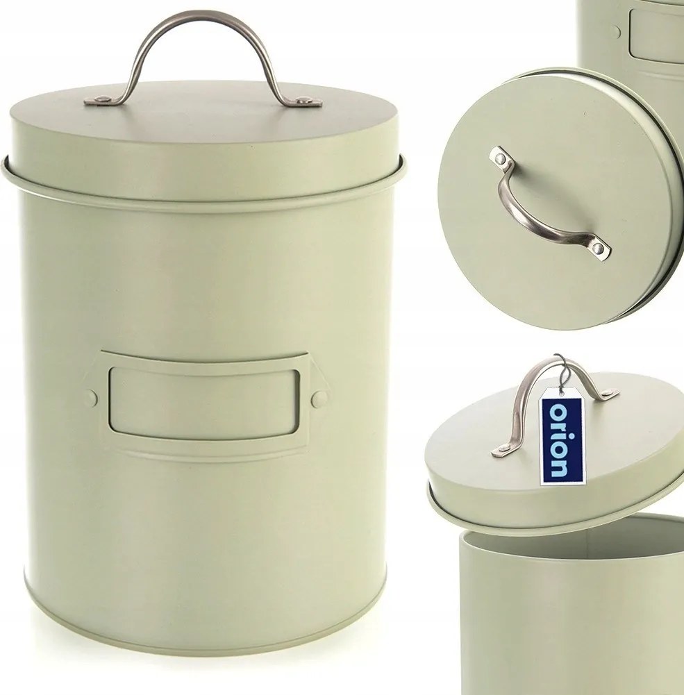 Tárolódoboz fém zöld Greenish 2,2 l