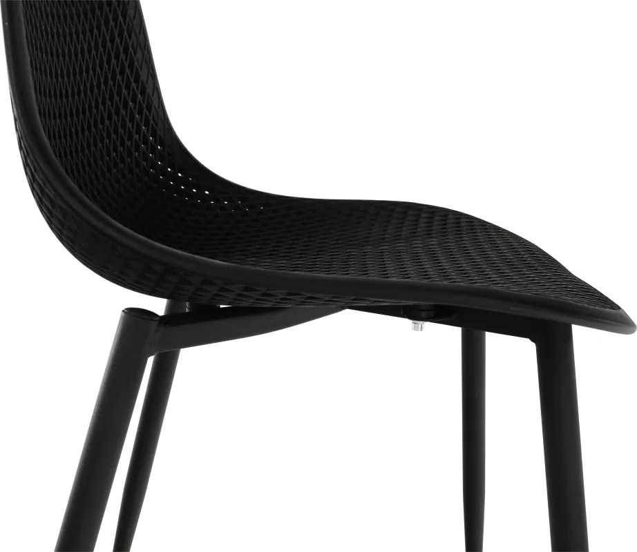 Étkező szék, fekete, TEGRA TYP 2