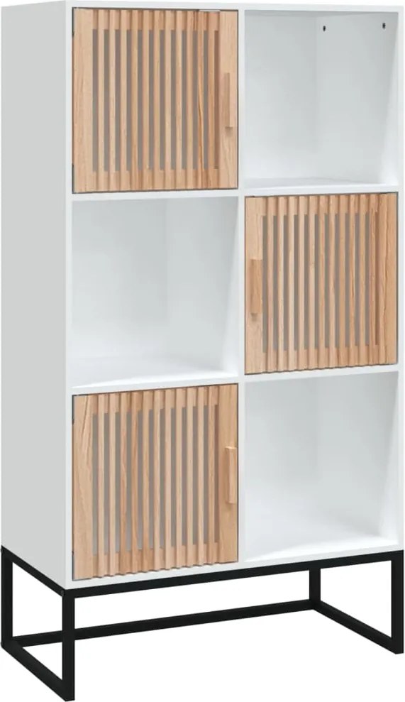 vidaXL fehér szerelt fa magasszekrény 70 x 35 x 125 cm
