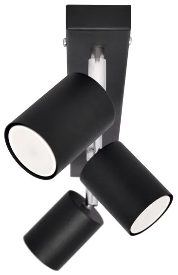 LED Spotlámpa TUNE 3xGU10/4,8W/230V fekete