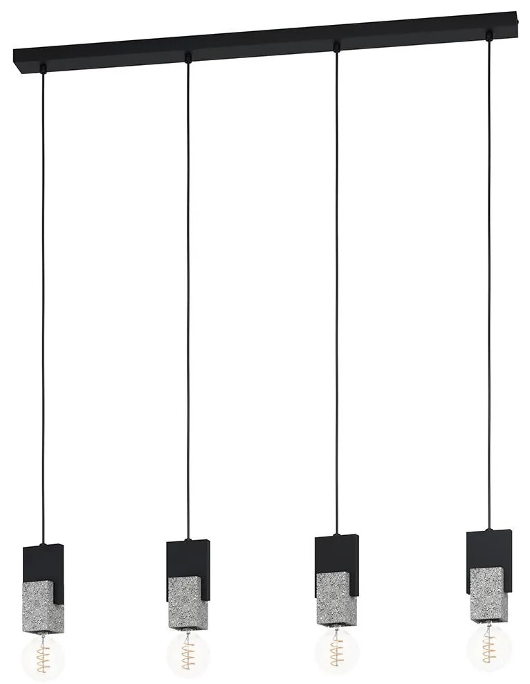 Eglo 99532 - Csillár zsinóron LOBATIA 4xE27/40W/230V