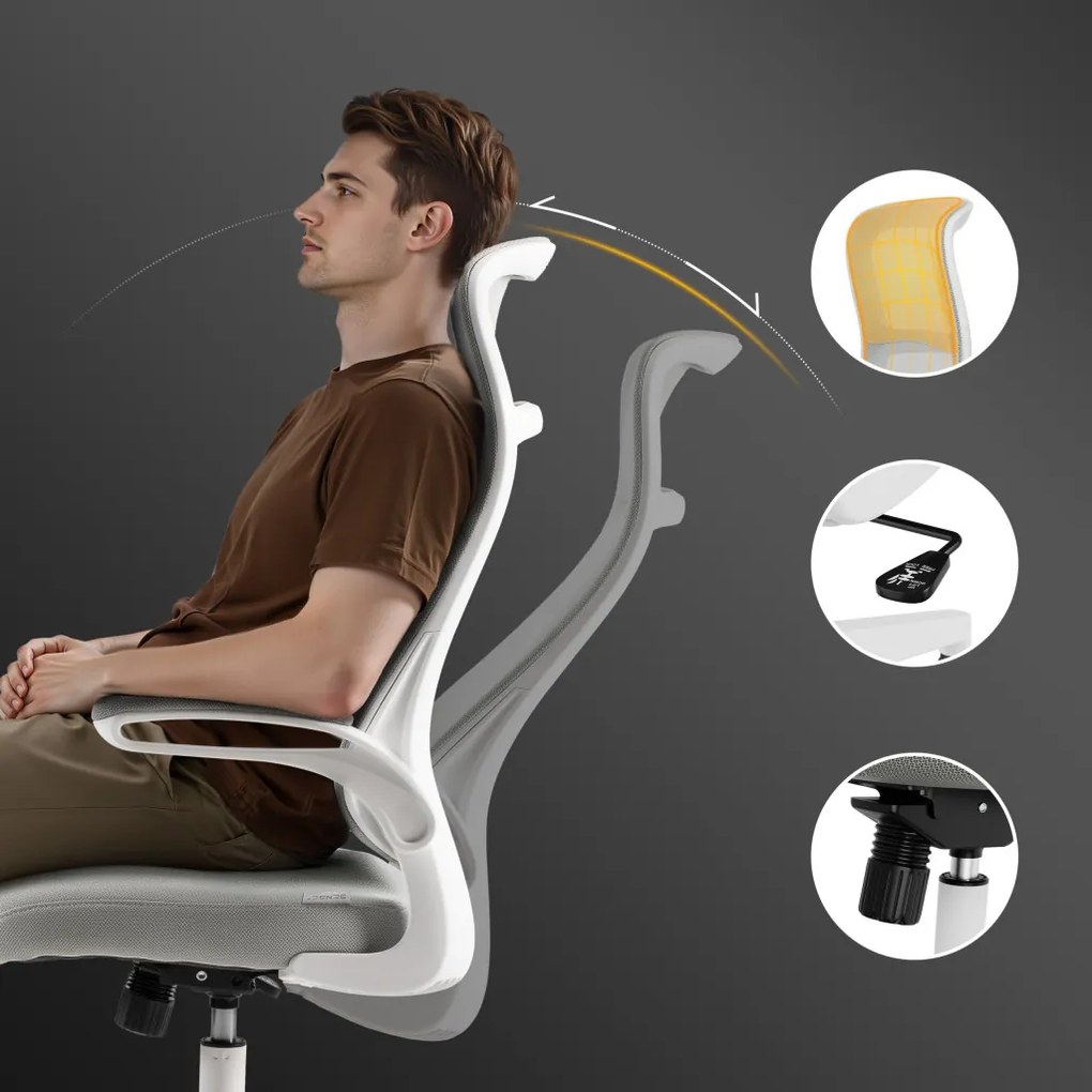 Ergonomikus forgószék Revo szürke
