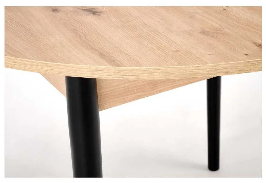 Darren étkezőasztal, artisan tölgy / fekete