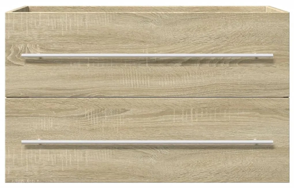 Antik fa színű szerelt fa mosdószekrény 80 x 38,5 x 48 cm