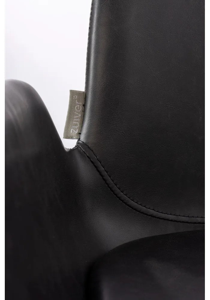 Fekete bárszék szett 2 db-os 91,5 cm Brit – Zuiver