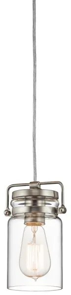 Elstead KL-BRINLEY-MP-NI - Csillár zsinóron BRINLEY 1xE27/60W/230V matt króm