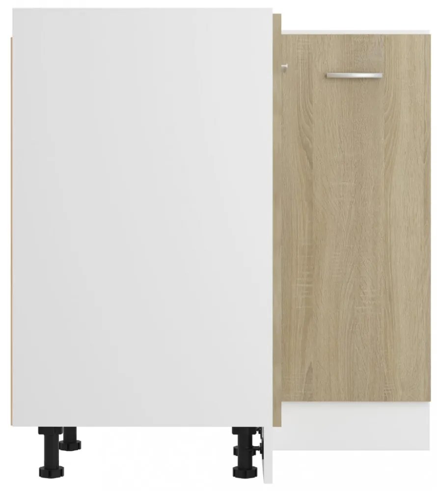 “Lyon” sonoma színű szerelt fa alsó sarokszekrény