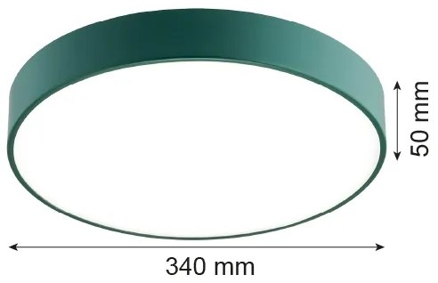 Argon 8335 - LED Mennyezeti lámpa TIAMO LED/22W/230V 4000K zöld